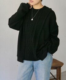ear PAPILLONNER（イアパピヨネ）の「裏起毛ニットトップス【SUM1 STYLE】（ニット/セーター）」