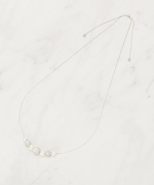 SHOO・LA・RUE（シューラルー）の「【セレモニー】きらびやかに ポイントパヴェ ショートネックレス（ネックレス・レディース・ゴールド/ピンクゴールド/シルバー・00）」の6枚目の写真