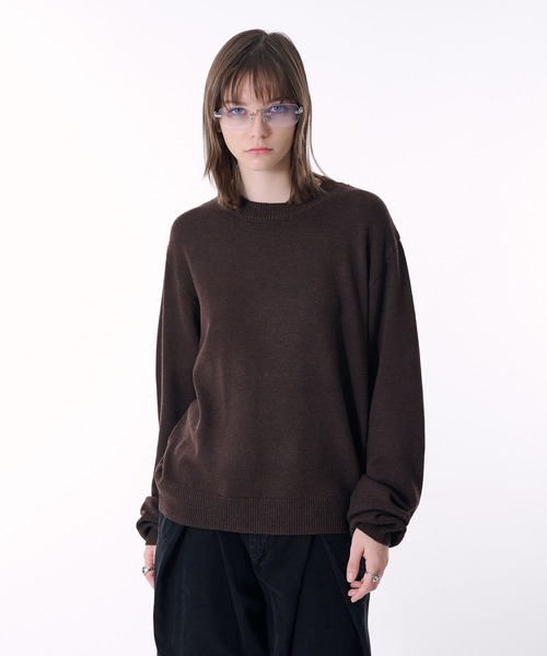 WOOL BLEND BASIC KNIT/ウールブレンドベーシックニット（ニット