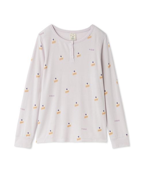 モチーフ3柄ワッフルロンT（ルームウェア/パジャマ）｜gelato pique