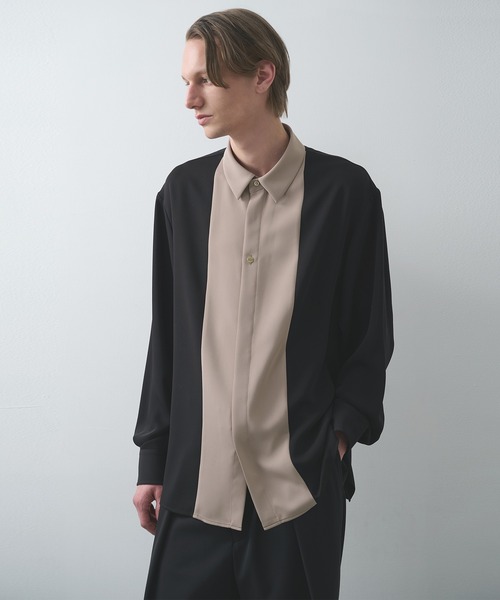 CULLNI】別注 Bi Color Shirt（シャツ/ブラウス）｜CULLNI（クルニ）の