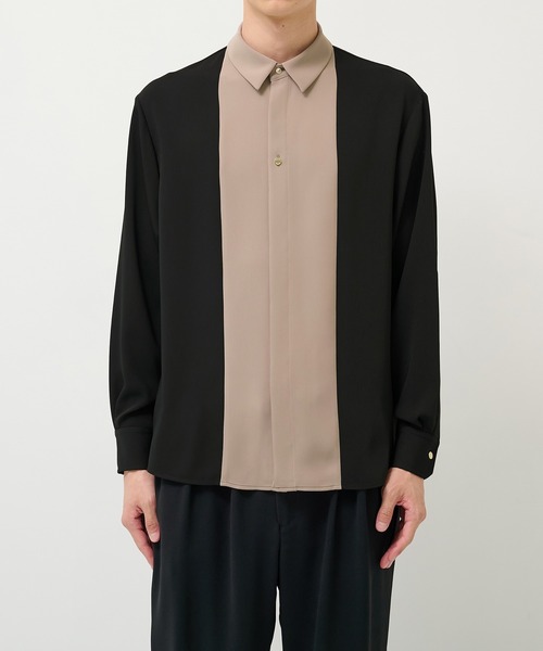 CULLNI】別注 Bi Color Shirt（シャツ/ブラウス）｜CULLNI（クルニ）の