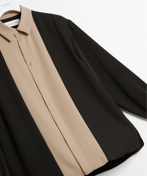 セール】【CULLNI】別注 Bi Color Shirt（シャツ/ブラウス）｜CULLNI