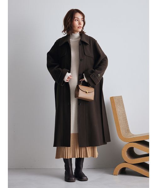 ロングリバーコート（ステンカラーコート）｜Mila Owen（ミラ