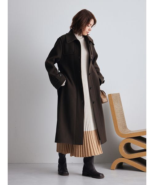 ロングリバーコート（ステンカラーコート）｜Mila Owen（ミラ