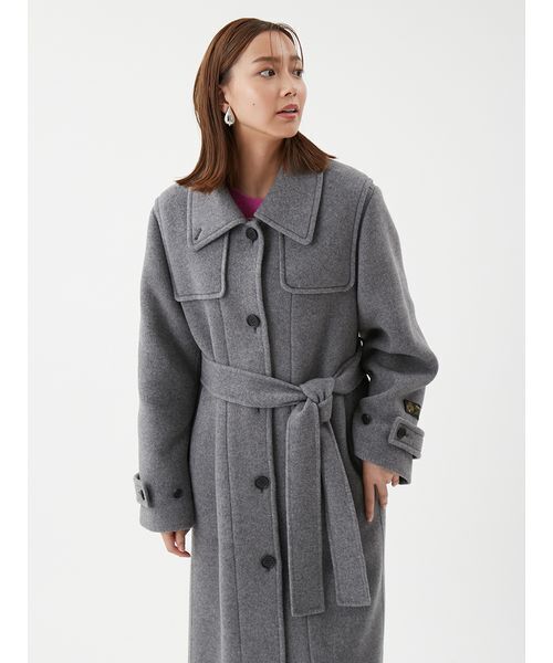 ロングリバーコート（ステンカラーコート）｜Mila Owen（ミラ