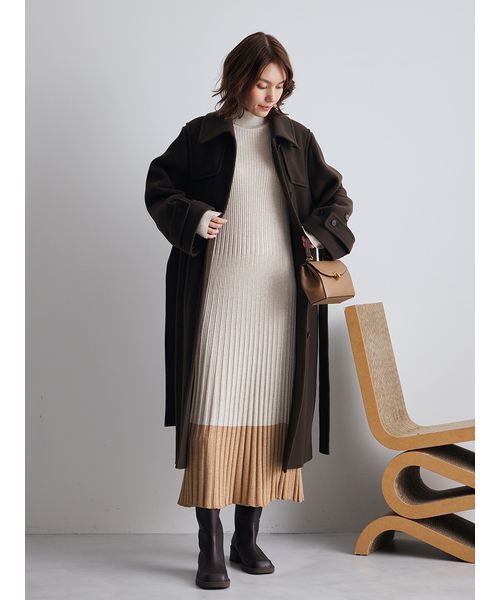 ロングリバーコート（ステンカラーコート）｜Mila Owen（ミラ