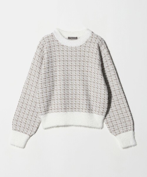 A DAY IN THE LIFE UNITED ARROWS(アデイインザライフユナイテッドアローズ)の「ツイードライク クルーネックニット <A DAY IN THE LIFE>(ニット/セーター・レディース・オフホワイト/オリーブ/ブラウン系・FREE)」の19枚目の写真