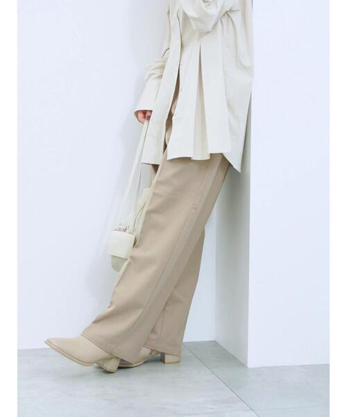 Samansa Mos2 blue（サマンサモスモスブルー）の「サイドタブ付きパンツ（その他パンツ・レディース・チャコールグレー/グレー/ベージュ・F）」の19枚目の写真