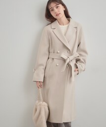 couture brooch(クチュールブローチ)のパール調釦チェスターコート(チェスターコート)