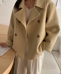 コート ショートコート ボタン ダブル」に該当するジャケット/アウター