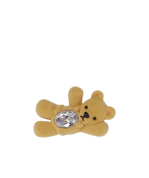 YVMIN(イヴミン)の「GREETING BEAR HAIR CLIP(バレッタ/ヘアクリップ・レディース・ブラウン・1/2)」の4枚目の写真