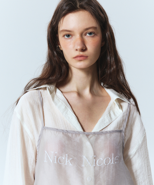 NICK&NICOLE(ニックアンドニコール)の「SEE-THROUGH LAYERED BUSTIER_LIGHT GRAY(Tシャツ/カットソー・レディース・その他・FREE)」の2枚目の写真