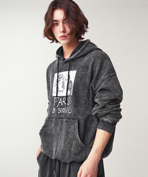 AVANDRESS（アバンドレス ）の「Mirror Cat Hoody SALT BLACK（パーカー・レディース・ブラックミックス・MEDIUM/LARGE）」の2枚目の写真