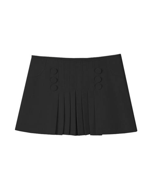 AVANDRESS（アバンドレス ）の「Button Mini Skirt BLACK（スカート・レディース・その他・SMALL/MEDIUM/LARGE）」の2枚目の写真