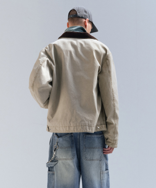 MUSINSA STANDARD（ムシンサスタンダード）の「ピグメントキャンバスワークジャケット[ベージュ]（ブルゾン・メンズ・その他・MEDIUM/LARGE/X-LARGE/XX-LARGE）」の11枚目の写真