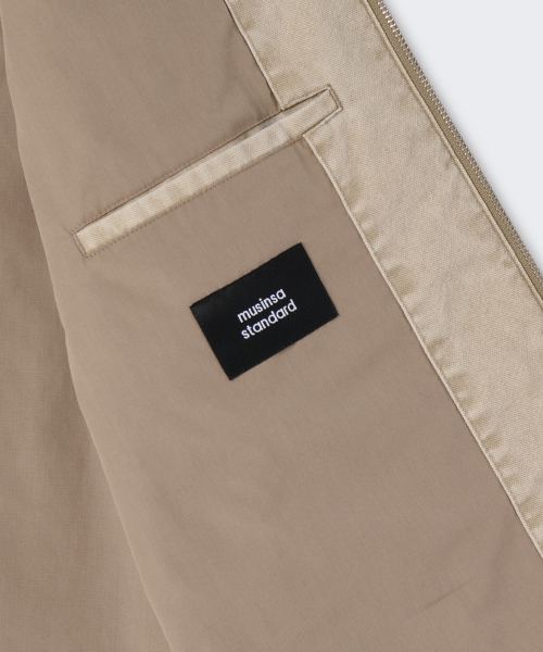 MUSINSA STANDARD（ムシンサスタンダード）の「ピグメントキャンバスワークジャケット[ベージュ]（ブルゾン・メンズ・その他・MEDIUM/LARGE/X-LARGE/XX-LARGE）」の4枚目の写真