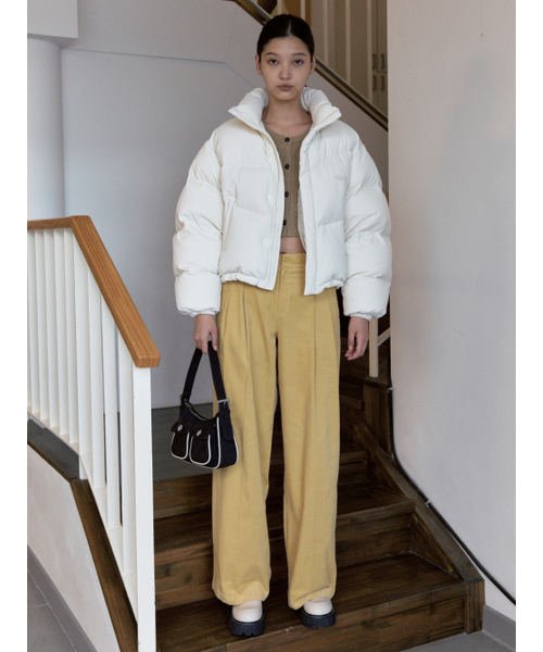 SINOON（シヌーン）の「CORDUROY WIDE PANTS (MUSTARD)（その他パンツ・レディース・マスタード・SMALL/MEDIUM）」の4枚目の写真