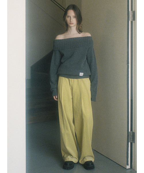 SINOON（シヌーン）の「CORDUROY WIDE PANTS (MUSTARD)（その他パンツ・レディース・マスタード・SMALL/MEDIUM）」の5枚目の写真