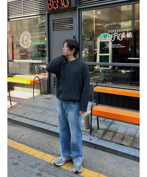 XERO（ゼロ）の「Concise Round Neck Cardigan [Charcoal]（カーディガン/ボレロ・レディース・その他・LARGE/MEDIUM/X-LARGE）」の5枚目の写真