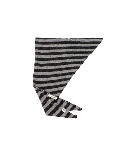 セール】三角ストライプウールマフラー [メランジストライプ