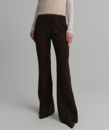 ヘッダーブーツカットバンディングパンツ_ブラウン / HEATHER BOOTS CUT BANDING PANTS_BROWN