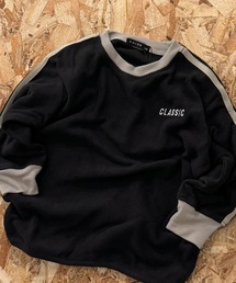 SHISKY（シスキー）の「フリース　ライン入り　BIGシルエット　トレーナー（スウェット・キッズ）」