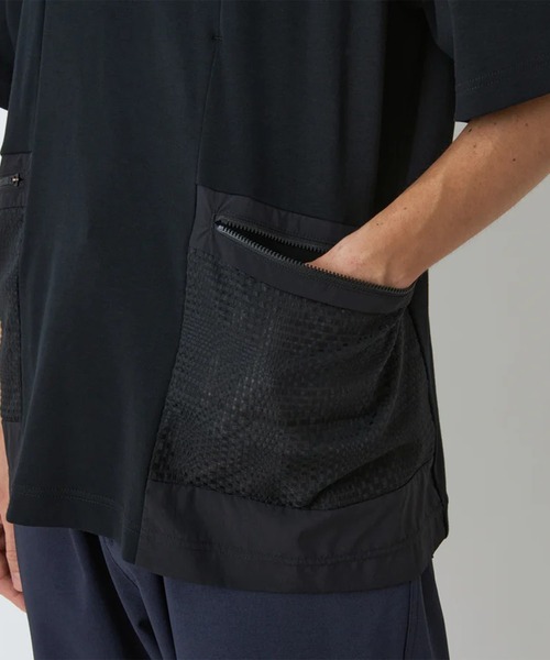 WHITE MOUNTAINEERING(ホワイトマウンテニアリング)の「【White Mountaineering/ホワイトマウンテニアリング】SIDE POCKET T-SHIRT(Tシャツ/カットソー・メンズ・ブラック・3/1/2)」の5枚目の写真