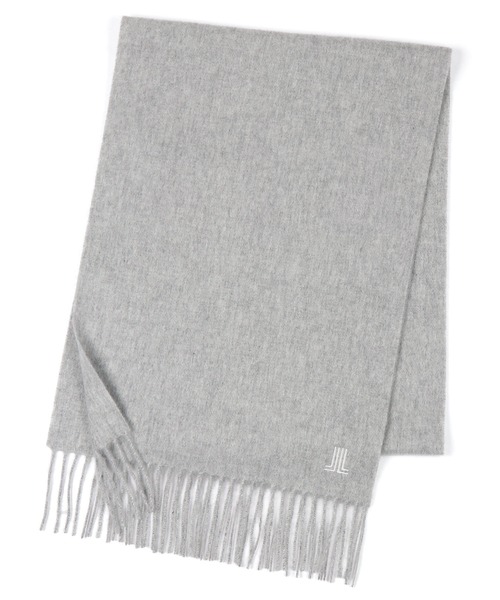 ワンポイントロゴ カシミヤマフラー（マフラー）｜LANVIN en Bleu