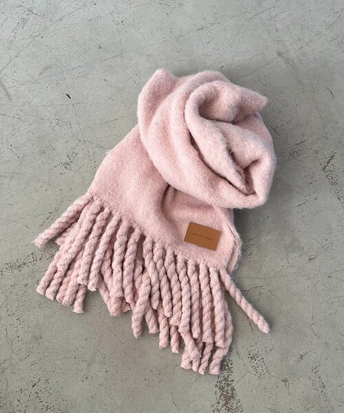 CAPRICIEUX LE'MAGE（カプリシューレマージュ）の「モヘア起毛マフラー（マフラー・レディース・チャコールグレー/ピンク/モカ・FREE）」の17枚目の写真