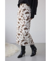 AZUL by moussy | カウ柄ジャガードタイトスカート(スカート)