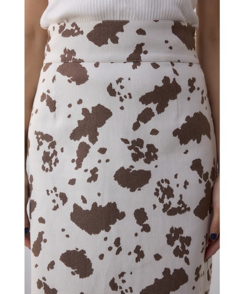 AZUL by moussy（アズールバイマウジー）の「カウ柄ジャガードタイトスカート（スカート・レディース・ホワイト系その他/ブラウン系その他・SMALL/MEDIUM）」の9枚目の写真