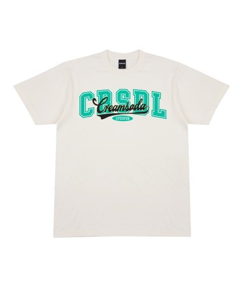 CREAM SODA LAB(クリームソーダラボ)の「オーバーラップ半袖Tシャツアイボリーグリーン(Tシャツ/カットソー・メンズ・その他・LARGE/MEDIUM)」の11枚目の写真