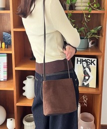 フェイクスエード ミニショルダーバッグ