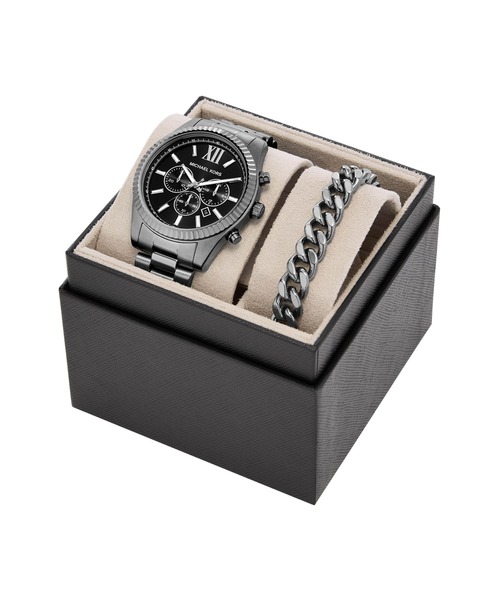 MICHAEL KORS(マイケルコース)の「マイケル・コース 腕時計 メンズ アナログ ステンレス MK9217SET(アナログ腕時計・メンズ・チャコールグレー・FREE)」の8枚目の写真