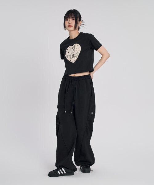 SLOW RECORD HOUSE(スローレコードハウス)の「フィルモアハートクロップ半袖Tシャツ_ブラック(Tシャツ/カットソー・レディース・その他・OS)」の10枚目の写真