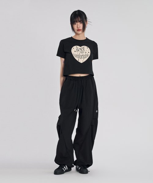 SLOW RECORD HOUSE(スローレコードハウス)の「フィルモアハートクロップ半袖Tシャツ_ブラック(Tシャツ/カットソー・レディース・その他・OS)」の11枚目の写真