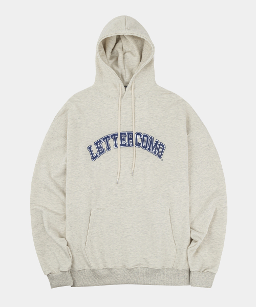 LETTERCOMO(レテルコモ)の「エッセンシャルアイムスウェットフードパーカーオートミール(パーカー・メンズ・その他・LARGE/MEDIUM/X-LARGE)」の1枚目の写真