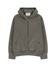 HALF ZIP-UP HOODIE (KHAKI)