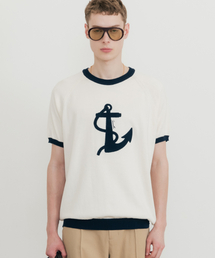 SSIN AND LEE（シンアンドリー）の「マリーナインサマーハーフニットアイボリー（ニット/セーター）」