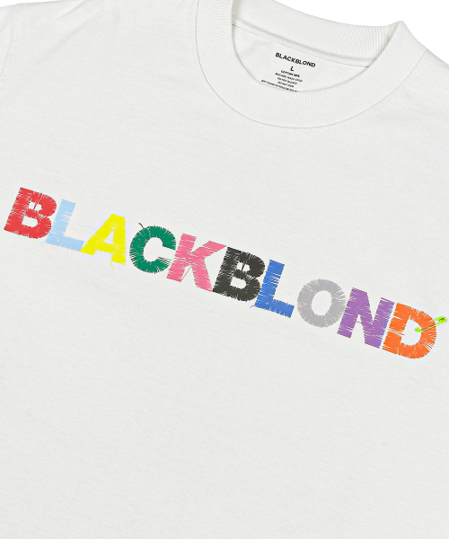 BLACK BLOND(ブラック ブロンド)の「ビビディ アンカバー カラーズ ロゴ ピグメント 半袖Tシャツ (ヴィンテージホワイト)(Tシャツ/カットソー・メンズ・その他・MEDIUM/LARGE/X-LARGE)」の3枚目の写真