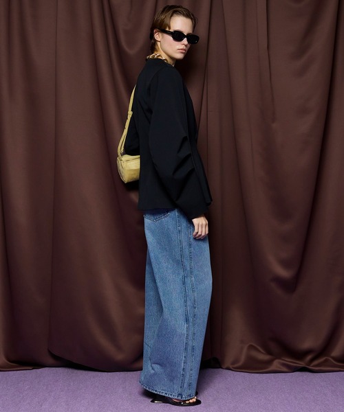 MAISON SPECIAL(メゾンスペシャル)の「Double Pocket Color Denim/ダブルポケットカラーデニム(デニムパンツ・レディース・ピンク/ブルー・38/36/34)」の9枚目の写真