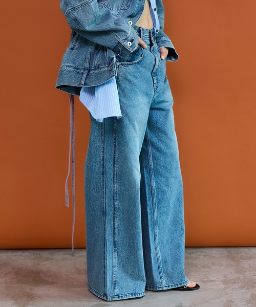 MAISON SPECIAL(メゾンスペシャル)の「Double Pocket Color Denim/ダブルポケットカラーデニム(デニムパンツ・レディース・ピンク/ブルー・38/36/34)」の19枚目の写真