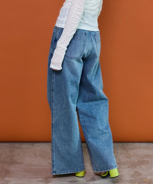 MAISON SPECIAL(メゾンスペシャル)の「Double Pocket Color Denim/ダブルポケットカラーデニム(デニムパンツ・レディース・ピンク/ブルー・38/36/34)」の21枚目の写真