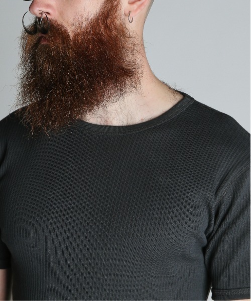 Schott(ショット)の「Schott/ショット/ARMY RIB T-SHIRT/アーミーリブ Tシャツ(Tシャツ/カットソー・メンズ・ブルーグレー/チャコールグレー/ナチュラル・M/L/XL/2XL)」の6枚目の写真
