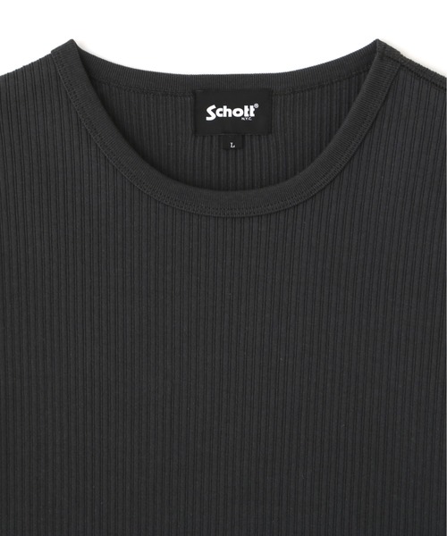 Schott(ショット)の「Schott/ショット/ARMY RIB T-SHIRT/アーミーリブ Tシャツ(Tシャツ/カットソー・メンズ・ブルーグレー/チャコールグレー/ナチュラル・M/L/XL/2XL)」の19枚目の写真