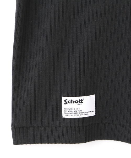 Schott(ショット)の「Schott/ショット/ARMY RIB T-SHIRT/アーミーリブ Tシャツ(Tシャツ/カットソー・メンズ・ブルーグレー/チャコールグレー/ナチュラル・M/L/XL/2XL)」の21枚目の写真