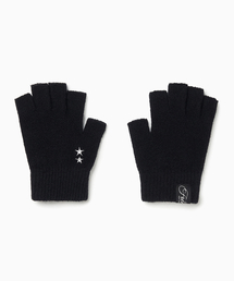 FREEMARIO（フリーマリオ）の「Star Logo Fingerless Gloves [Black]（手袋・メンズ）」