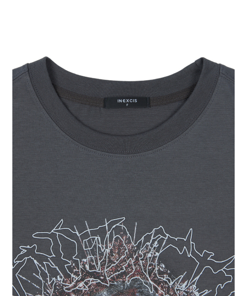 INEXCIS(イネクシス)の「サイレントオラクルロングスリーブ(チャコール)(Tシャツ/カットソー・メンズ・チャコール・FREE)」の2枚目の写真