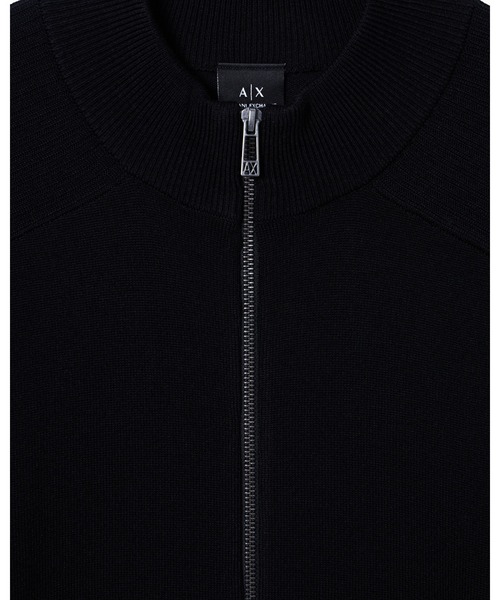 ARMANI EXCHANGE(アルマーニエクスチェンジ)の「【A|X アルマーニ エクスチェンジ】ジップアップニットカーディガン(カーディガン/ボレロ・メンズ・ブラック・SMALL/X-SMALL/X-LARGE/MEDIUM/LARGE)」の3枚目の写真
